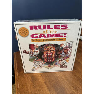 NEW! Rules of the Game! Family board game, 1995, Made in the USA